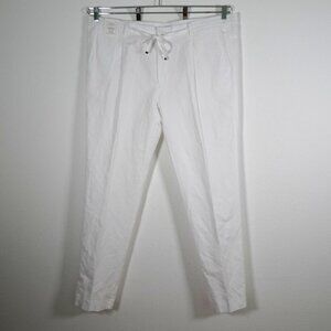 Baird McNutt Murano Linen Pants Big Men's Size 44x34 Zac Classic Fit Pleated